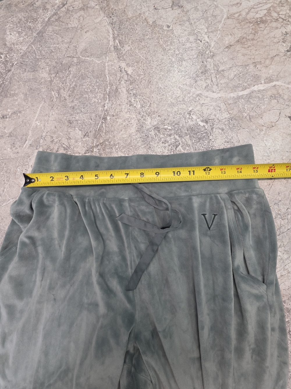 Victoria's Secret Velour Hoodie and Jogger Track Suit Set - Sage Lounge Wear - Picture 6 of 9